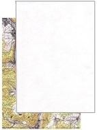 A4-Landkarten-Schreibpapier