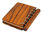 Holz-Notizbuch 13x15cm, Bambus hell, 80 Blatt