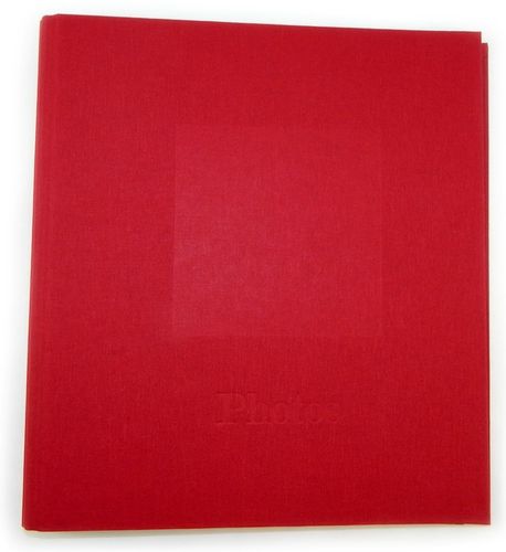 Fotoringbuch 26x29cm, rot, 50 Seiten