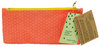 Stiftemäppchen aus Tyvek® - kleine Dreiecke Outlines Orange/Rot