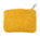 Handgefilztes Täschchen mit Reißverschluss, 11,5 x 8 cm, Blümchen, gelb