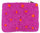 Handgefilztes Täschchen mit Reißverschluss, 14,5 x 11 cm, Punkte, pink