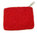 Handgefilztes Täschchen mit Reißverschluss, 11,5 x 8 cm, Blümchen, rot