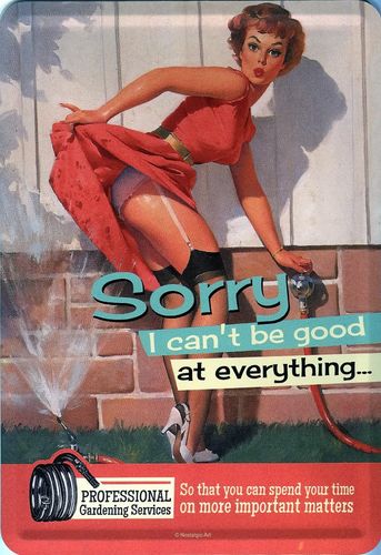 Sorry - I can't be good at everything...